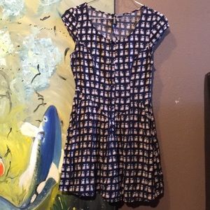 Short navy blue dress